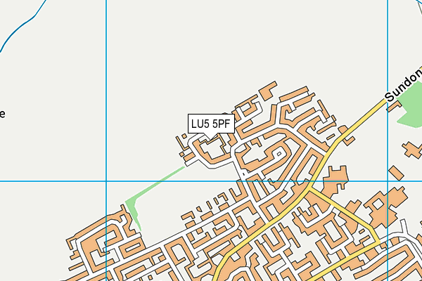 LU5 5PF map - OS VectorMap District (Ordnance Survey)