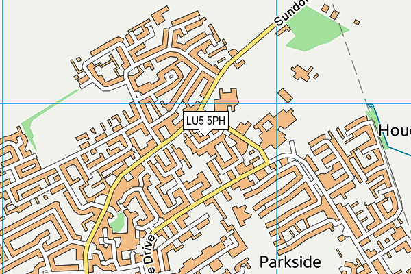 LU5 5PH map - OS VectorMap District (Ordnance Survey)