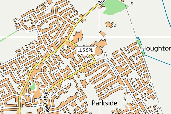 LU5 5PL map - OS VectorMap District (Ordnance Survey)