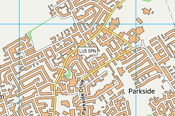 LU5 5PN map - OS VectorMap District (Ordnance Survey)