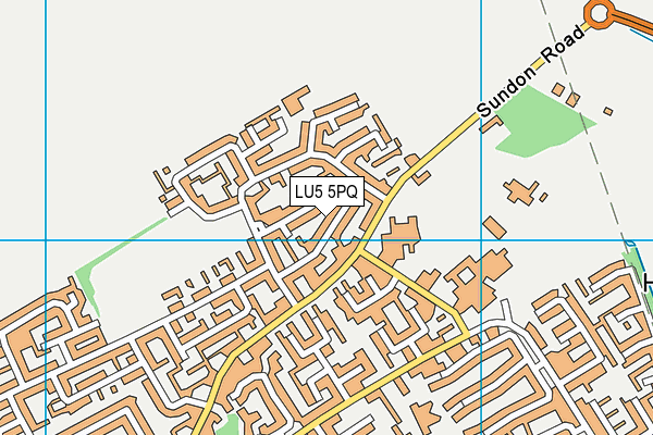 LU5 5PQ map - OS VectorMap District (Ordnance Survey)