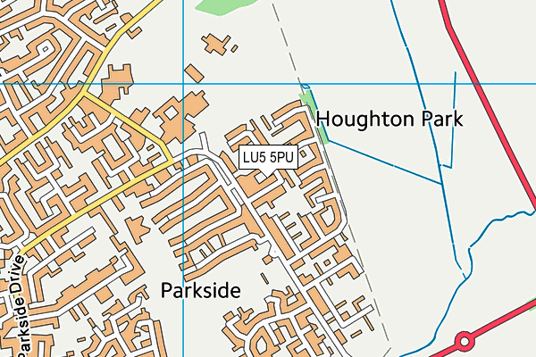 LU5 5PU map - OS VectorMap District (Ordnance Survey)