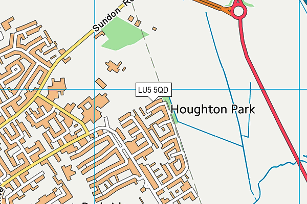 LU5 5QD map - OS VectorMap District (Ordnance Survey)