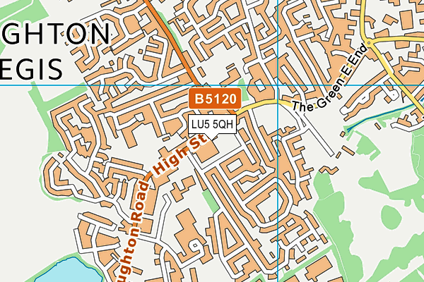 LU5 5QH map - OS VectorMap District (Ordnance Survey)