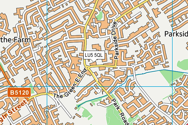 LU5 5QL map - OS VectorMap District (Ordnance Survey)