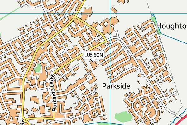 LU5 5QN map - OS VectorMap District (Ordnance Survey)