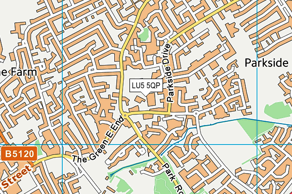 LU5 5QP map - OS VectorMap District (Ordnance Survey)