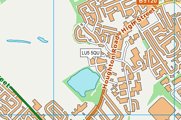 LU5 5QU map - OS VectorMap District (Ordnance Survey)