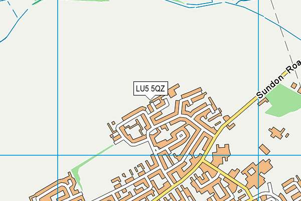 LU5 5QZ map - OS VectorMap District (Ordnance Survey)