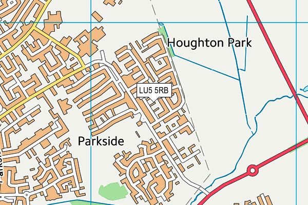 LU5 5RB map - OS VectorMap District (Ordnance Survey)