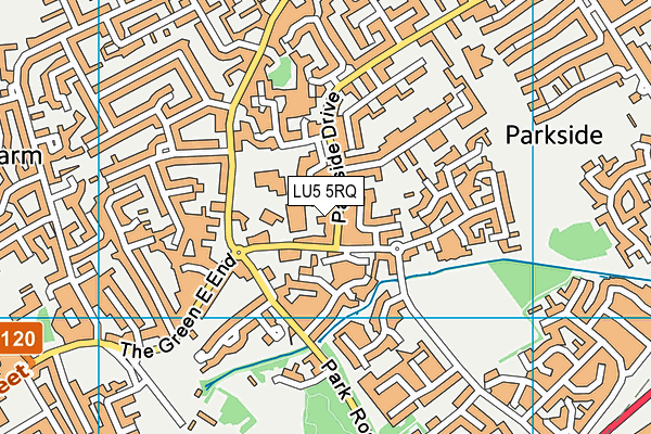 LU5 5RQ map - OS VectorMap District (Ordnance Survey)