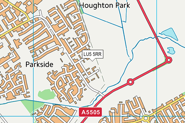 LU5 5RR map - OS VectorMap District (Ordnance Survey)