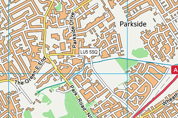 LU5 5SQ map - OS VectorMap District (Ordnance Survey)