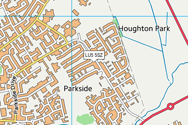 LU5 5SZ map - OS VectorMap District (Ordnance Survey)