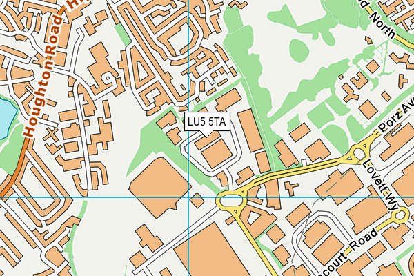 LU5 5TA map - OS VectorMap District (Ordnance Survey)
