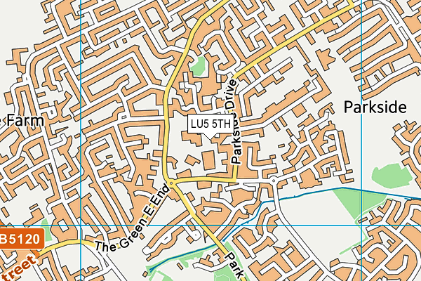 LU5 5TH map - OS VectorMap District (Ordnance Survey)