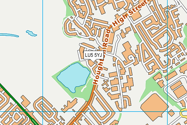 LU5 5YJ map - OS VectorMap District (Ordnance Survey)