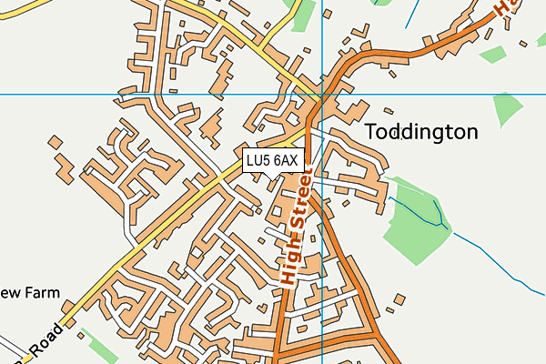 LU5 6AX map - OS VectorMap District (Ordnance Survey)