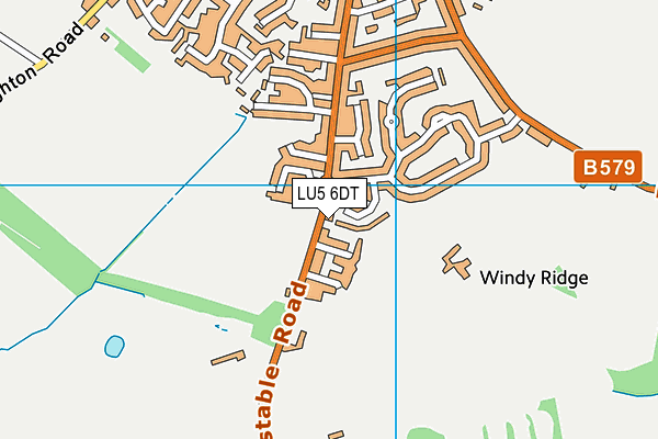 LU5 6DT map - OS VectorMap District (Ordnance Survey)