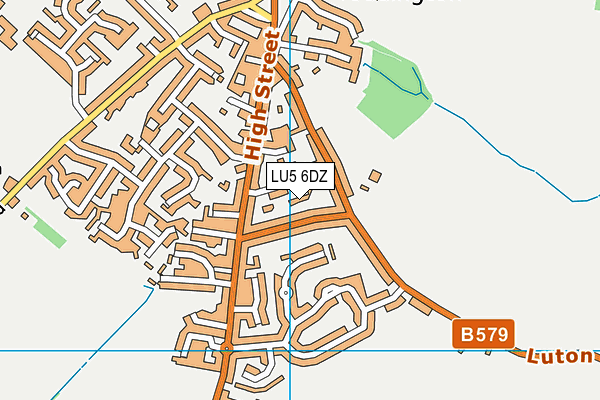 LU5 6DZ map - OS VectorMap District (Ordnance Survey)