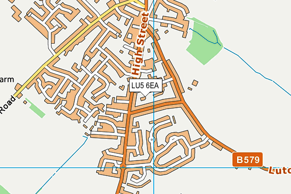 LU5 6EA map - OS VectorMap District (Ordnance Survey)