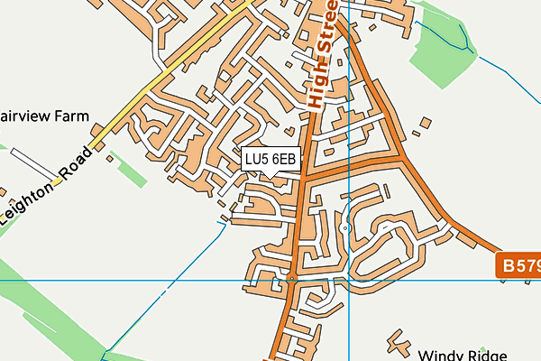 LU5 6EB map - OS VectorMap District (Ordnance Survey)