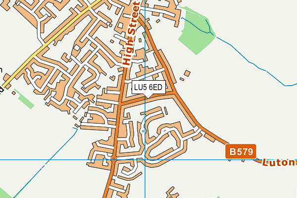 LU5 6ED map - OS VectorMap District (Ordnance Survey)