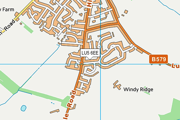 LU5 6EE map - OS VectorMap District (Ordnance Survey)