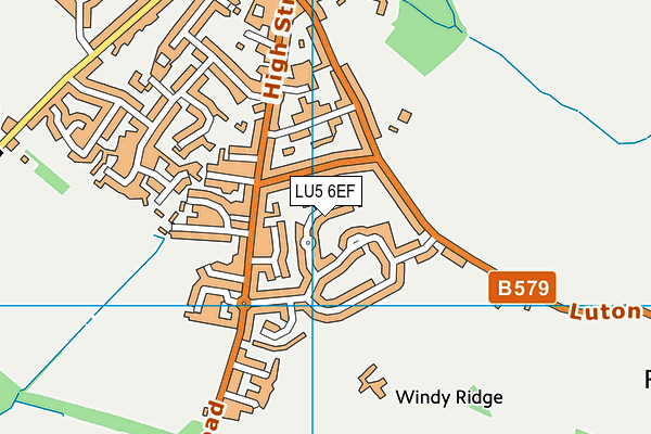 LU5 6EF map - OS VectorMap District (Ordnance Survey)