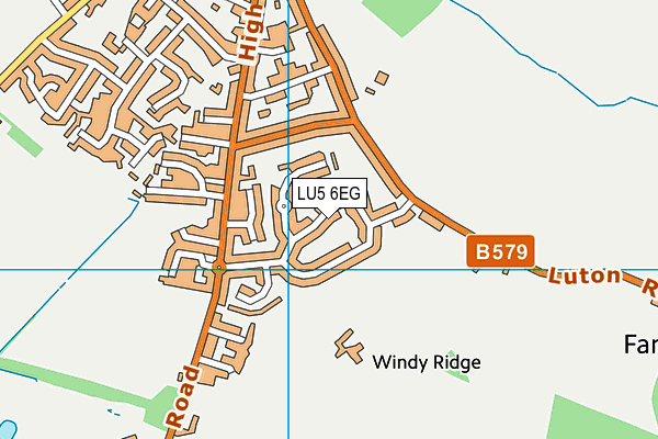 LU5 6EG map - OS VectorMap District (Ordnance Survey)