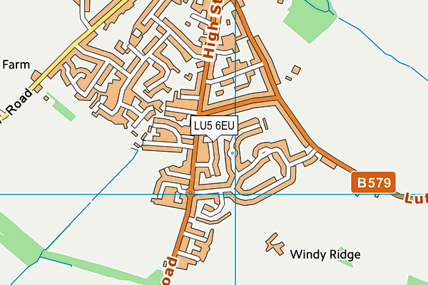 LU5 6EU map - OS VectorMap District (Ordnance Survey)