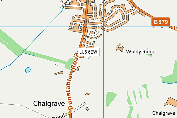 LU5 6EW map - OS VectorMap District (Ordnance Survey)