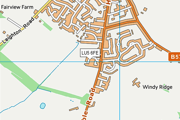 LU5 6FE map - OS VectorMap District (Ordnance Survey)