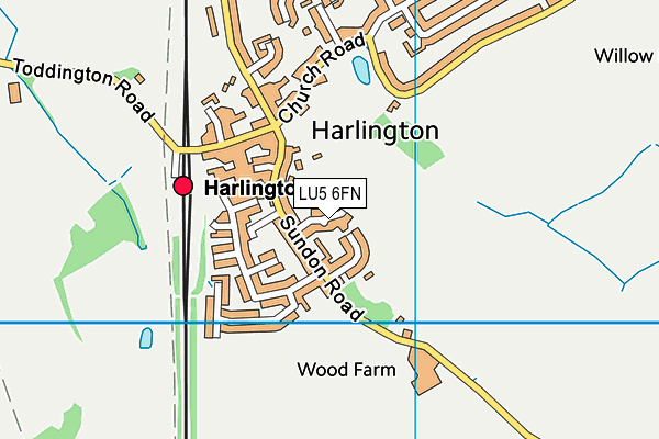 LU5 6FN map - OS VectorMap District (Ordnance Survey)