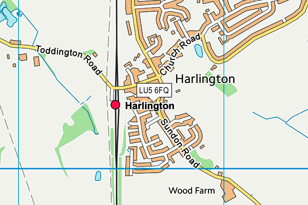 LU5 6FQ map - OS VectorMap District (Ordnance Survey)