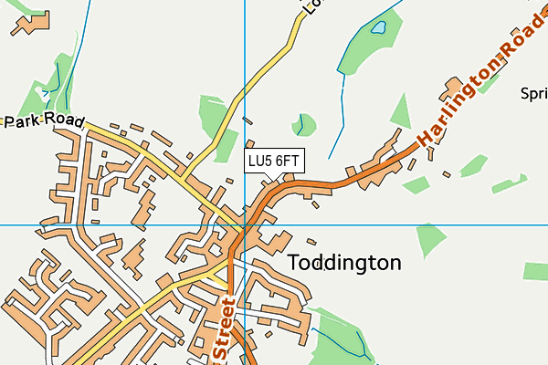 LU5 6FT map - OS VectorMap District (Ordnance Survey)