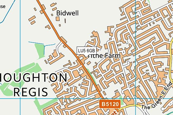 LU5 6GB map - OS VectorMap District (Ordnance Survey)