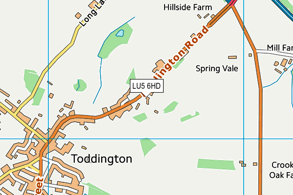 LU5 6HD map - OS VectorMap District (Ordnance Survey)