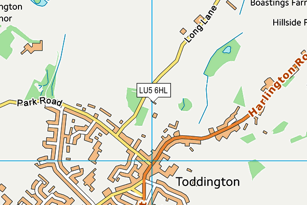 LU5 6HL map - OS VectorMap District (Ordnance Survey)