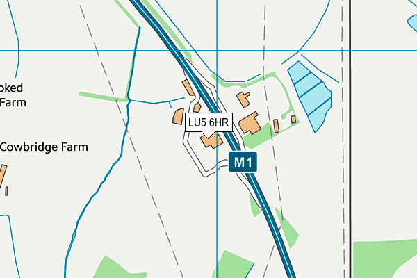 LU5 6HR map - OS VectorMap District (Ordnance Survey)