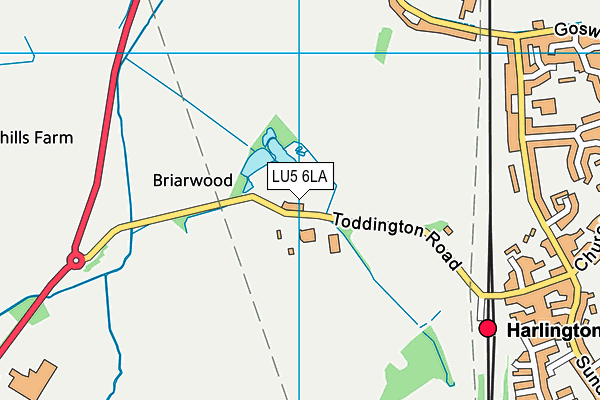 LU5 6LA map - OS VectorMap District (Ordnance Survey)