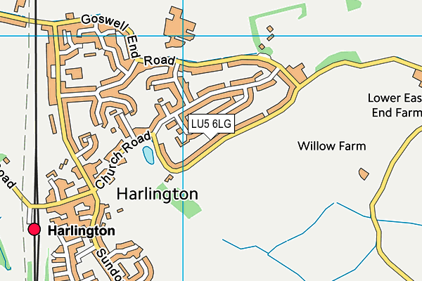 LU5 6LG map - OS VectorMap District (Ordnance Survey)
