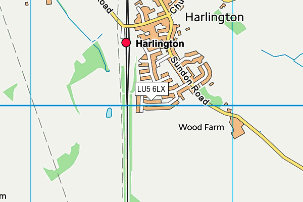 LU5 6LX map - OS VectorMap District (Ordnance Survey)