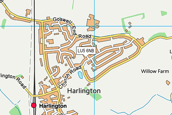 LU5 6NB map - OS VectorMap District (Ordnance Survey)