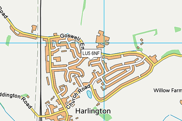 LU5 6NF map - OS VectorMap District (Ordnance Survey)