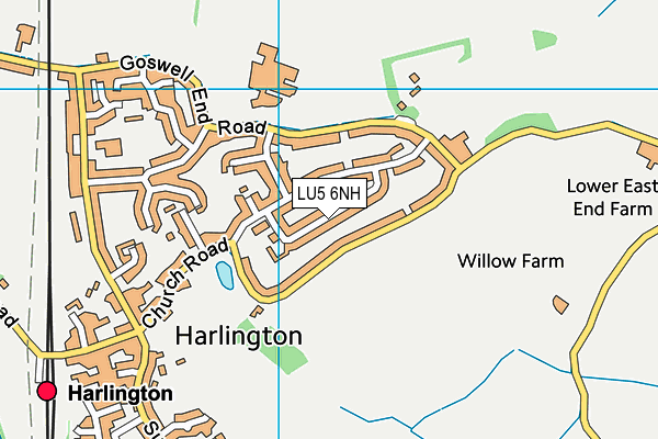 LU5 6NH map - OS VectorMap District (Ordnance Survey)