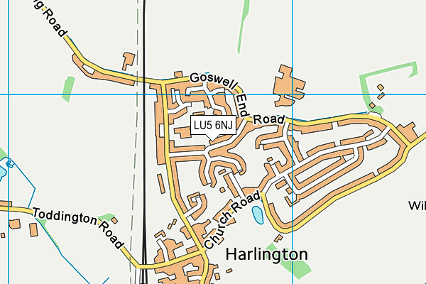 LU5 6NJ map - OS VectorMap District (Ordnance Survey)