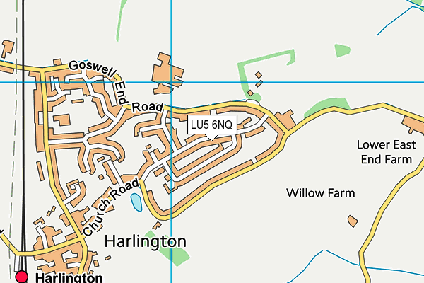 LU5 6NQ map - OS VectorMap District (Ordnance Survey)