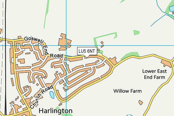 LU5 6NT map - OS VectorMap District (Ordnance Survey)