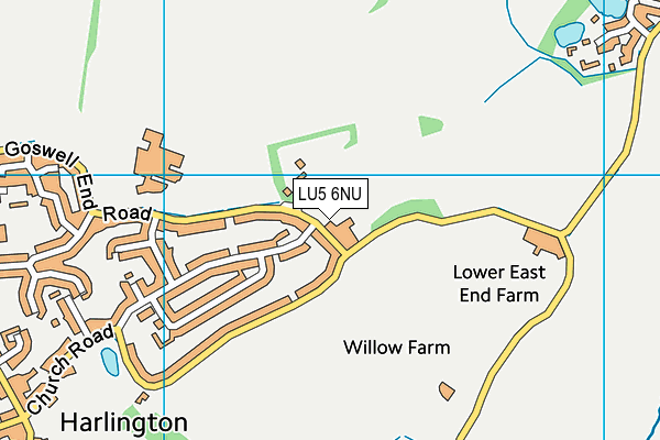LU5 6NU map - OS VectorMap District (Ordnance Survey)